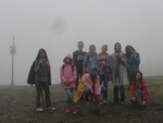 Na szczycie Klimczoka 1117m.n.p.m